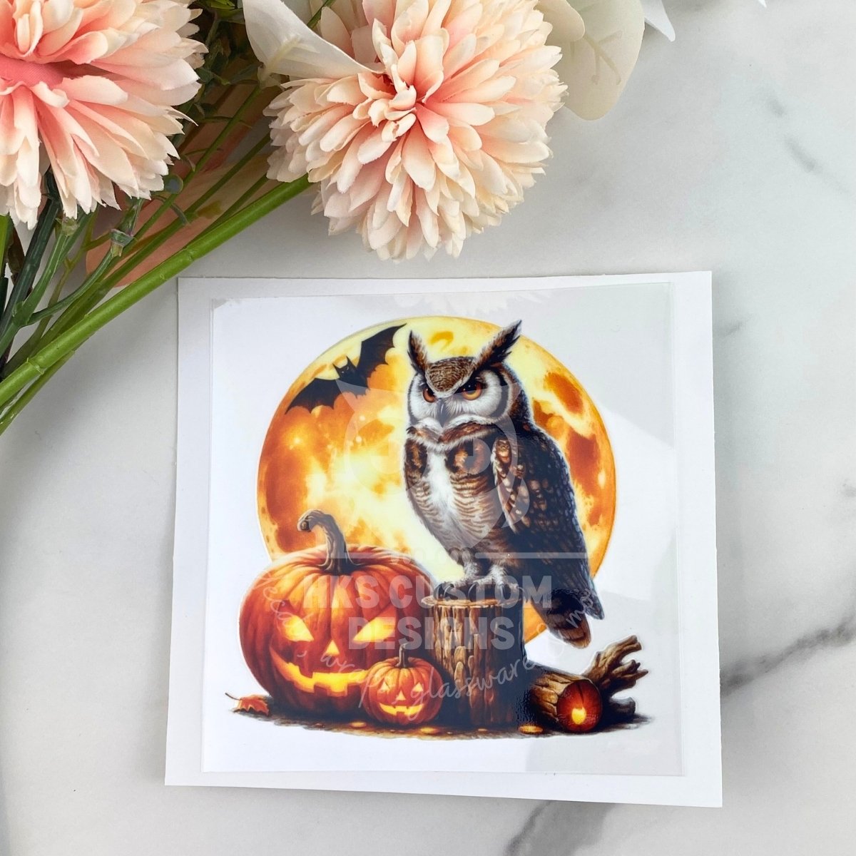 Halloween Owl1 | 4" UV DTF Decal