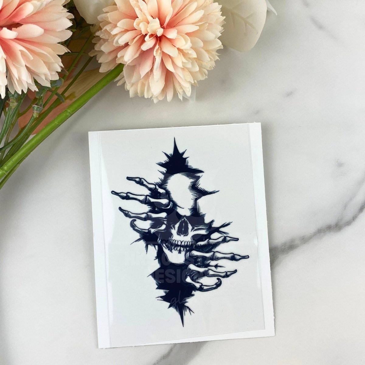 Wall Skeleton | 4" UV DTF Decal
