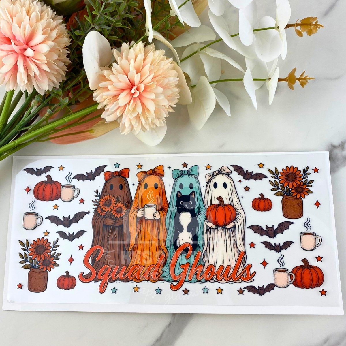Halloween Squad Ghouls | 16 oz UV DTF Wrap