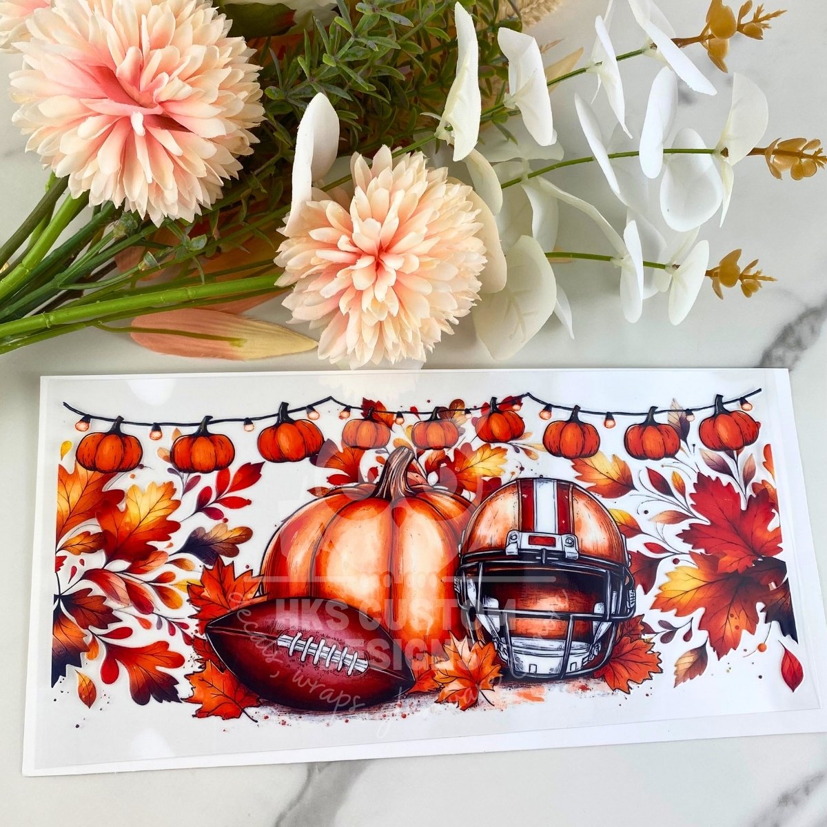 Fall Football | 16 oz UV DTF Wrap