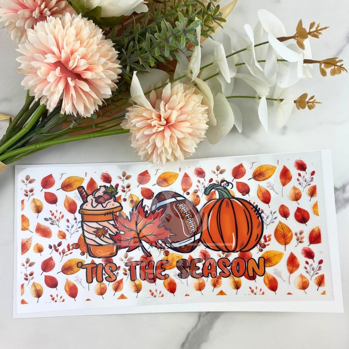 Tis the Season Football | 16 oz UV DTF Wrap