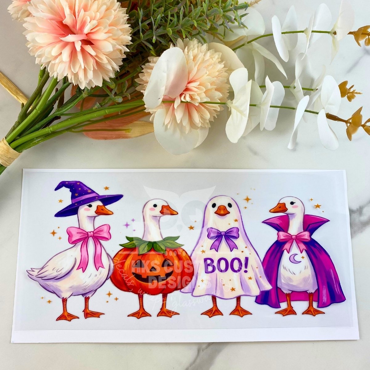 Halloween Costume Geese | 16 oz UV DTF Wrap