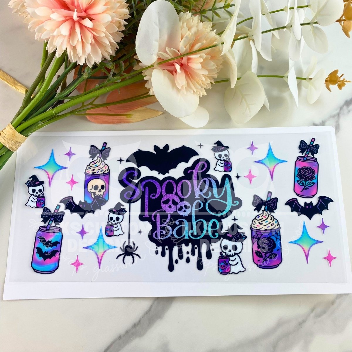 Spooky Babe | 16 oz UV DTF Wrap