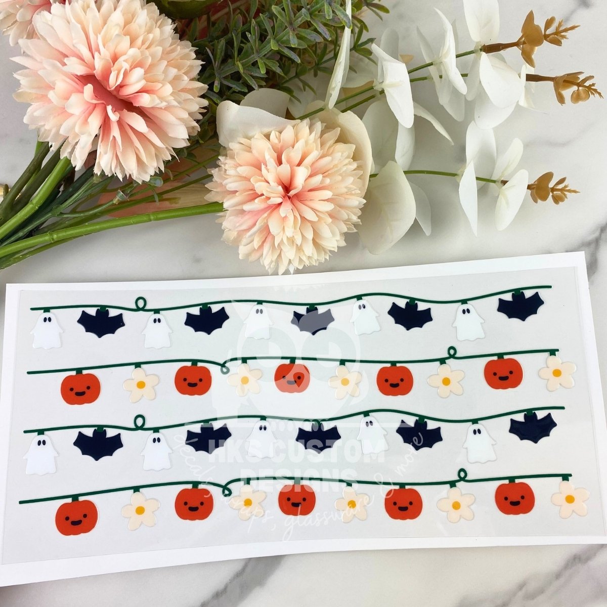 Halloween Lights | 16 oz UV DTF Wrap