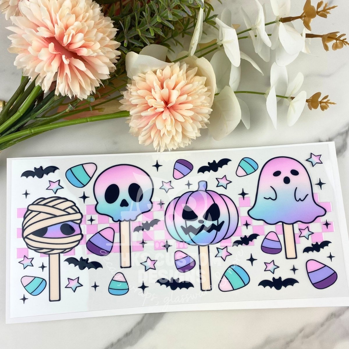 Halloween Popsicle | 16 oz UV DTF Wrap