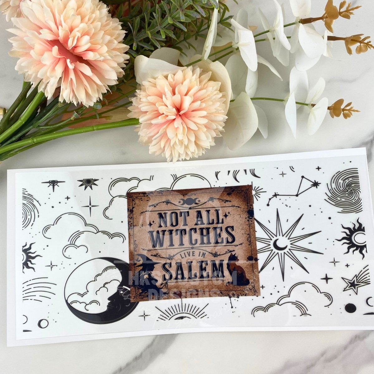 Not All Witches Live in Salem | 16 oz UV DTF Wrap