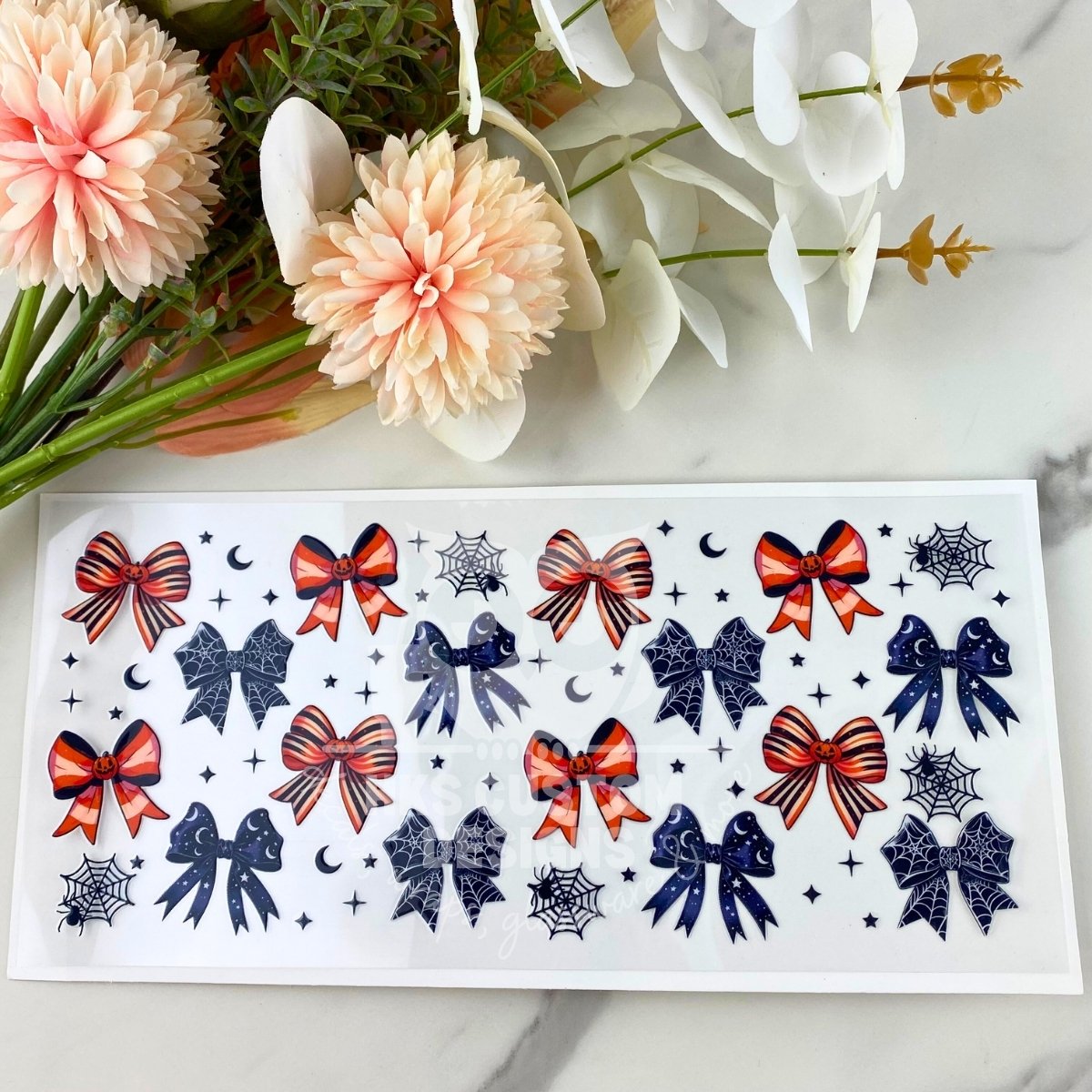 Halloween Bows | 16 oz UV DTF Wrap
