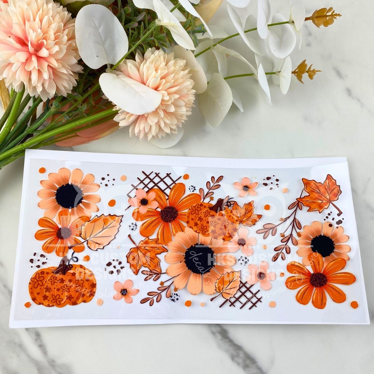 Fall Floral | 16 oz UV DTF Wrap