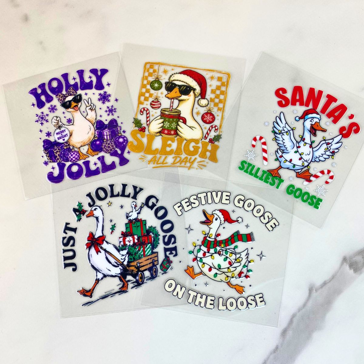 Goose Bundle | 3" UV DTF Ornament Decal