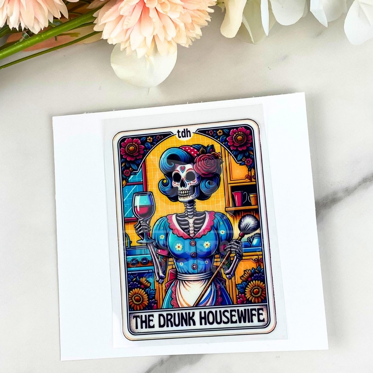 The Drunk Housewife | 4" Tarot Decals