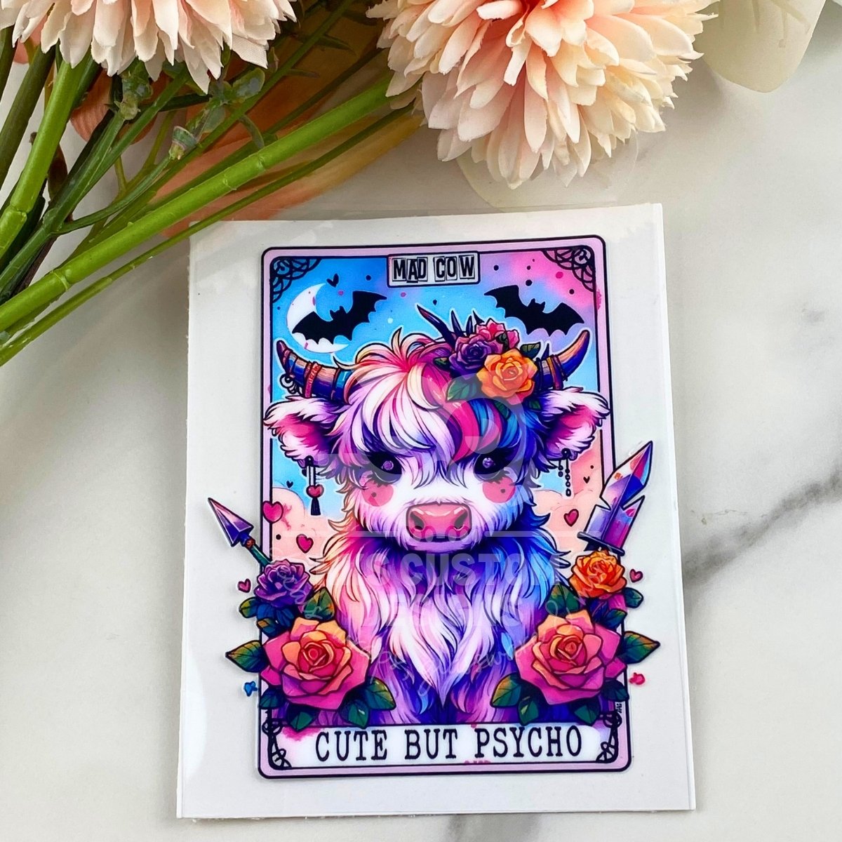 Cute But Psycho | 4" Tarot Decals