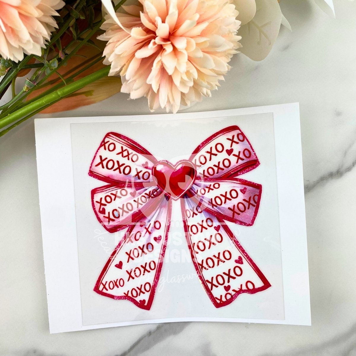 XOXO Bow | 4" UV DTF Decal