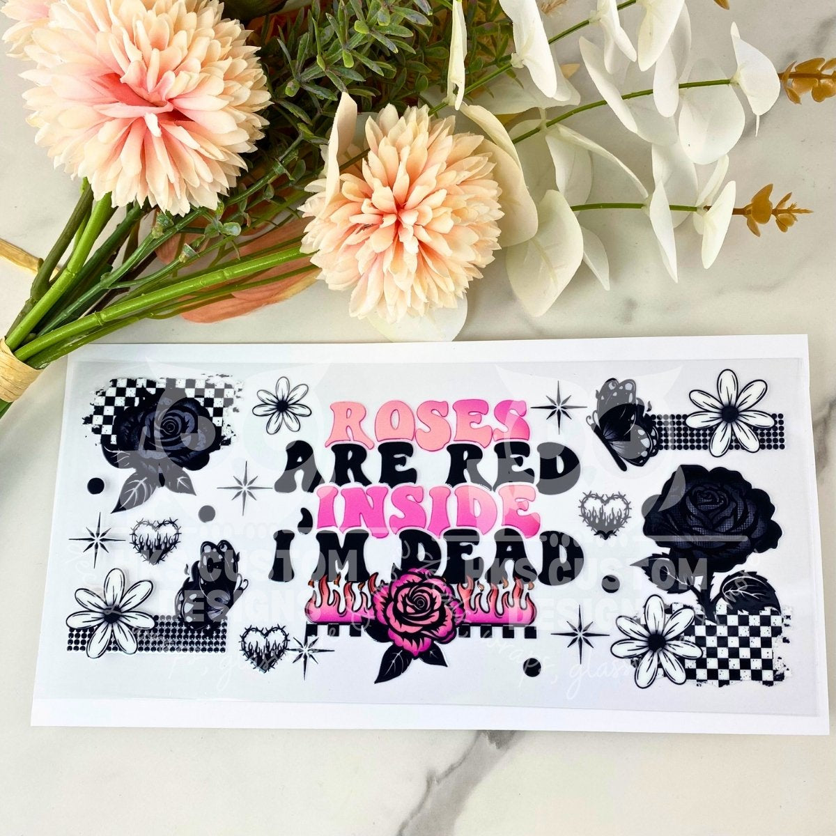 Roses are Red2 | 16 oz UV DTF Wrap