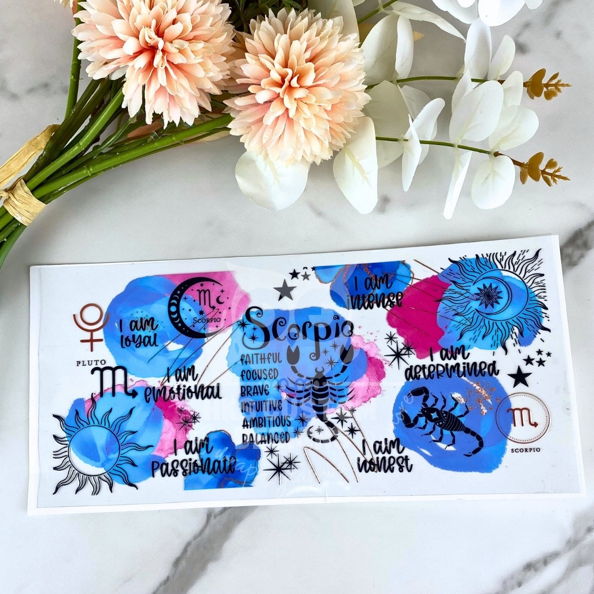 Scorpio | Zodiac 16 oz UV DTF Wrap