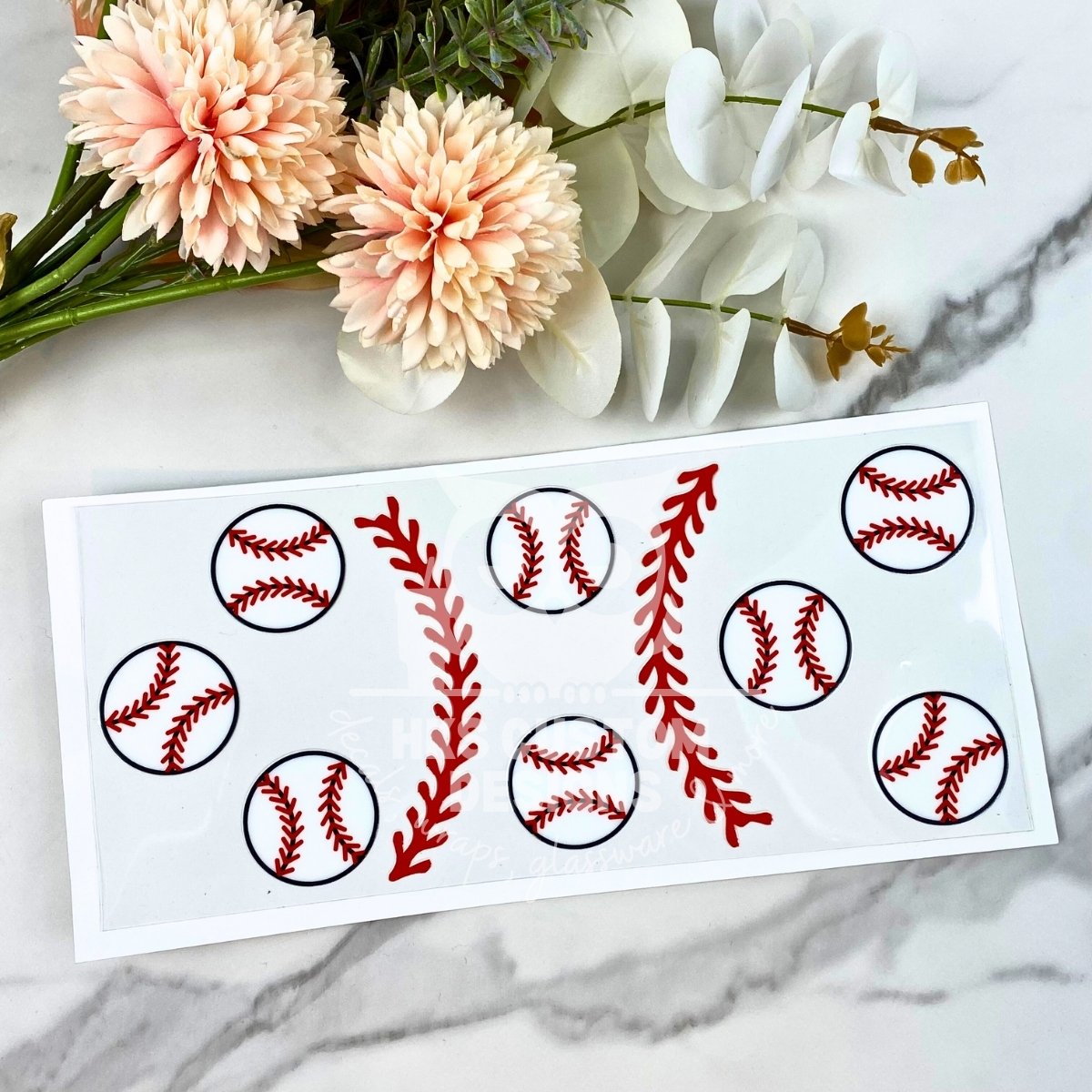 Baseball | 16 oz UV DTF Wrap