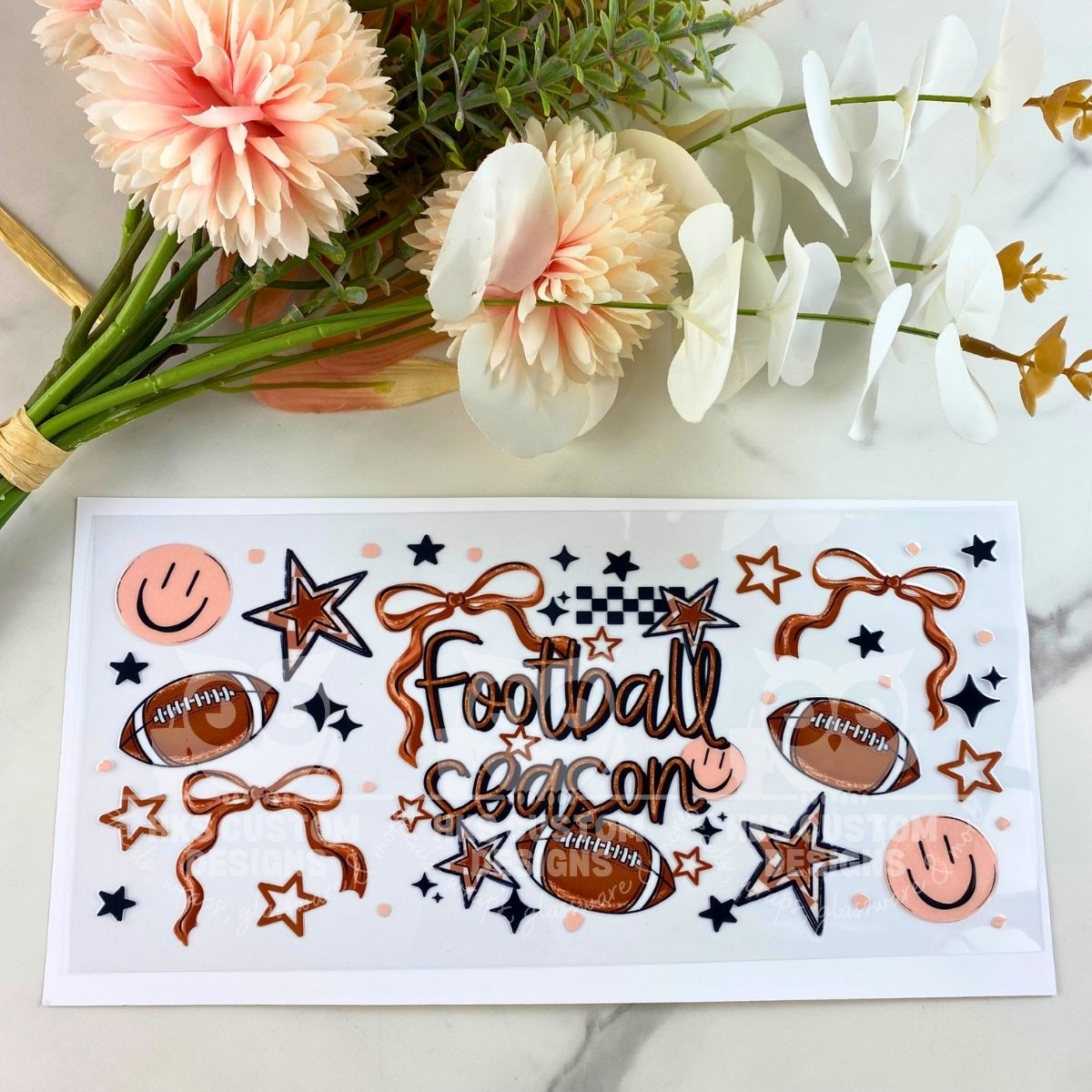 Football Season | 16 oz UV DTF Wrap