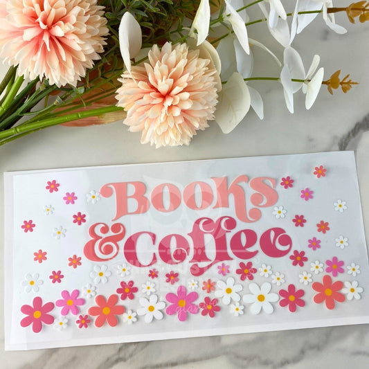 Books and Coffee | 16 oz UV DTF Wrap