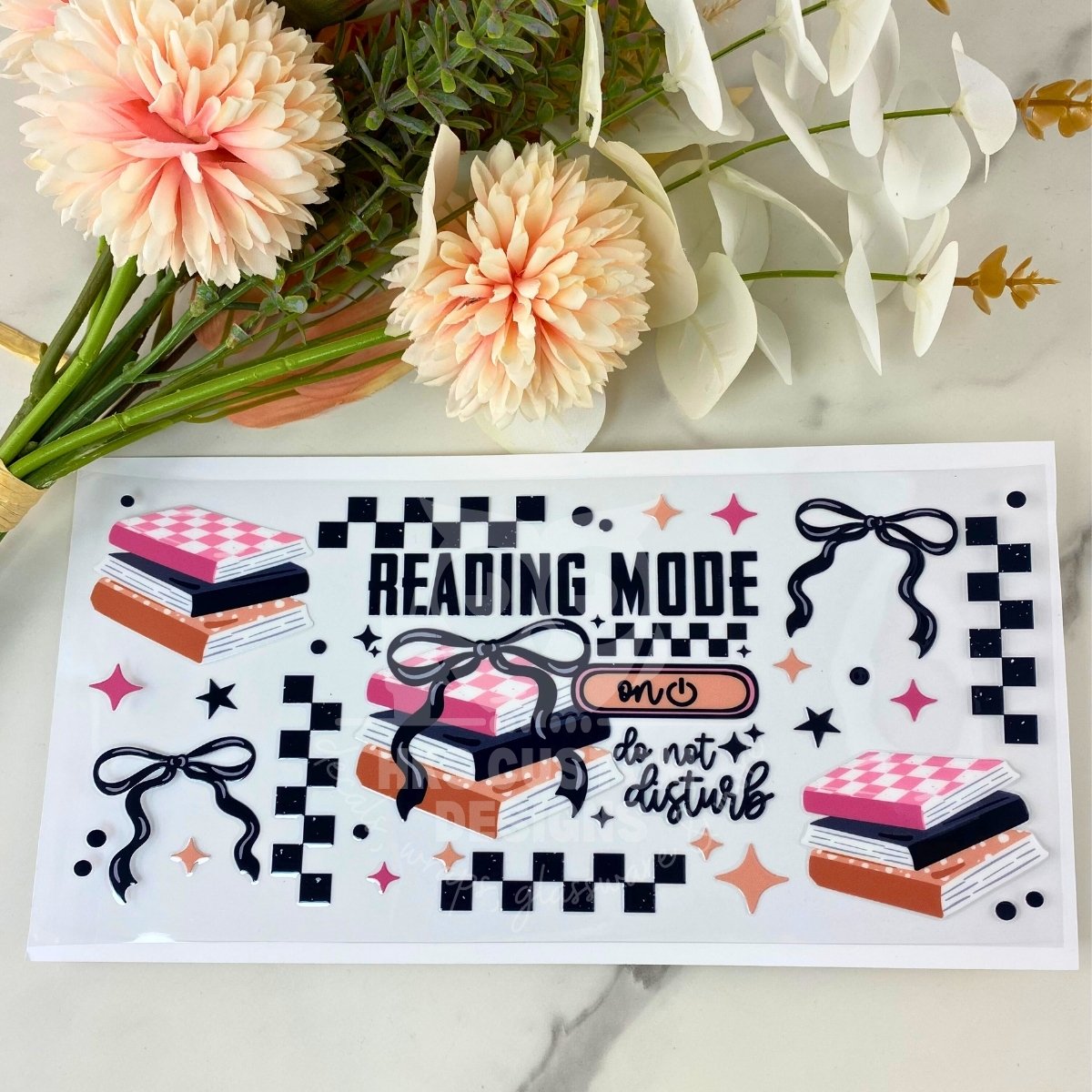 Reading Mode On | 16 oz UV DTF Wrap