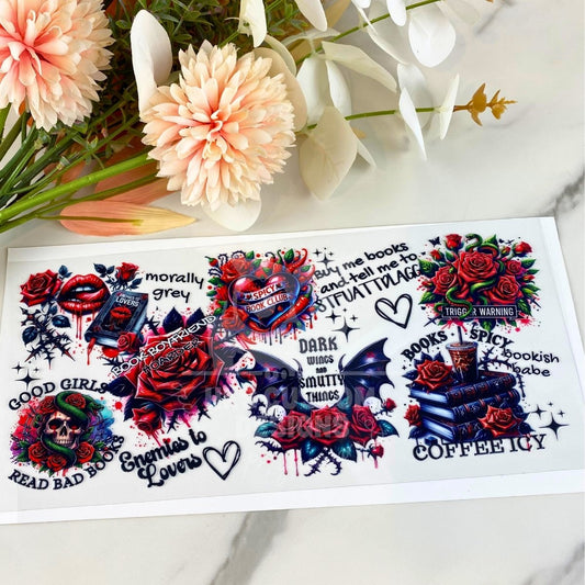 Spicy Book Club | 16 oz UV DTF Wrap