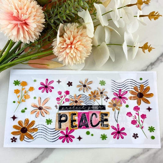 Protect Your Peace | 16 oz UV DTF Wrap