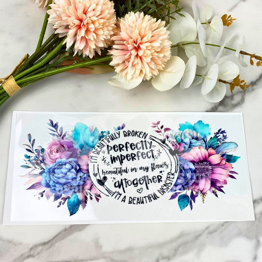Perfectly Imperfect | 16 oz UV DTF Wrap