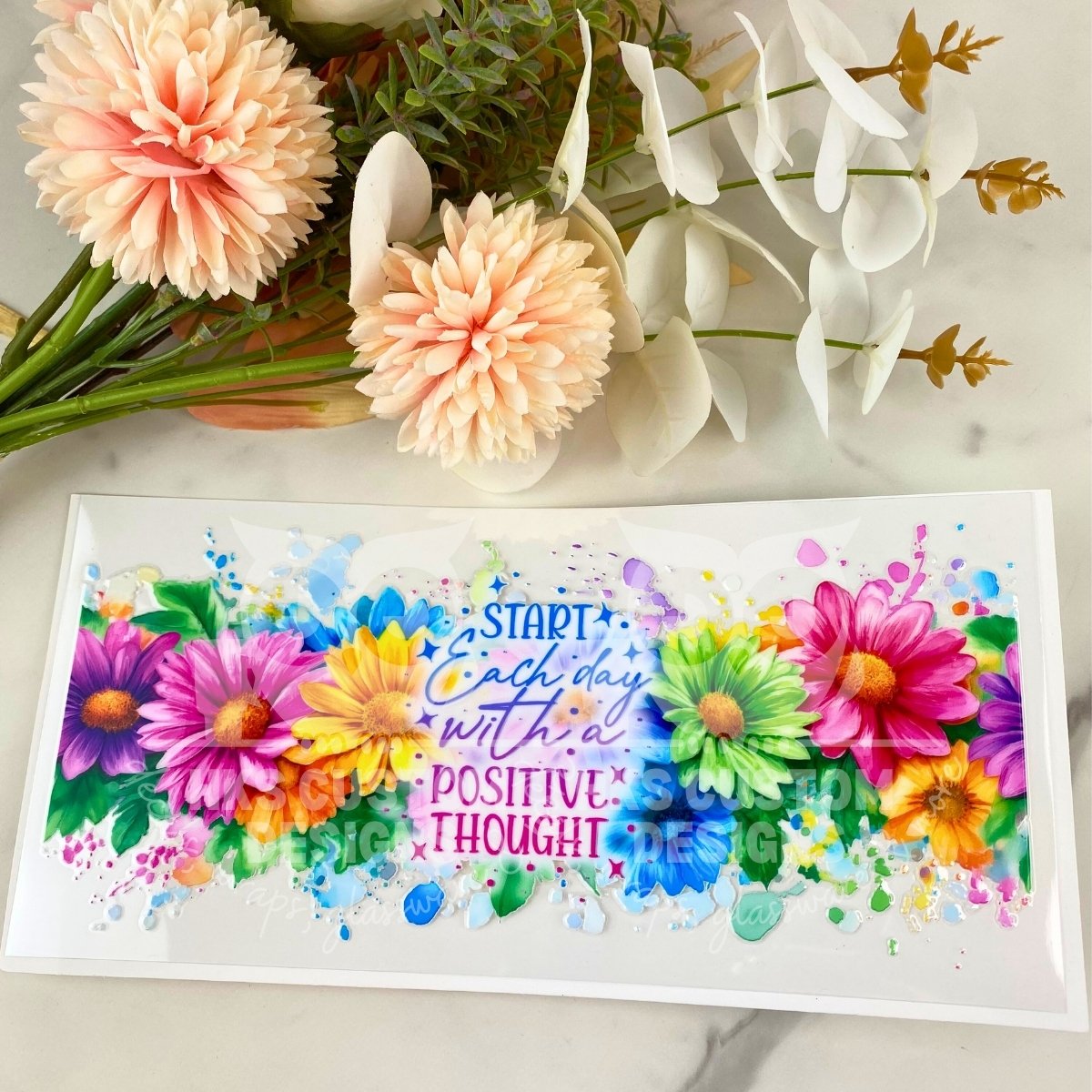 Positive Thought | 16 oz UV DTF Wrap