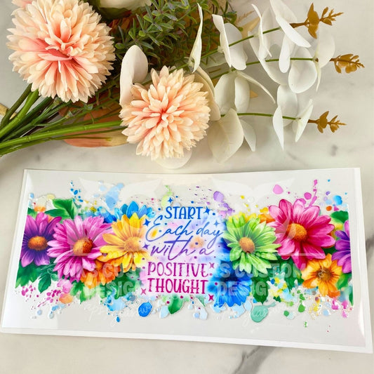 Positive Thought | 16 oz UV DTF Wrap
