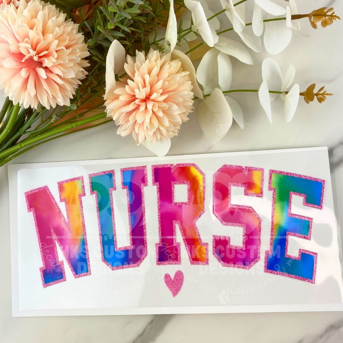 Colorful Nurse | 16 oz UV DTF Wrap
