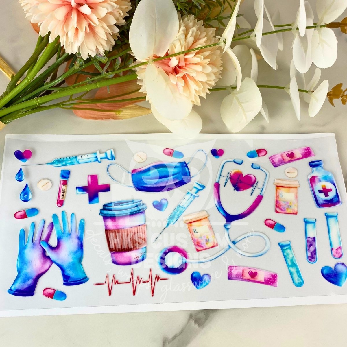 Nurse Tools | 16 oz UV DTF Wrap