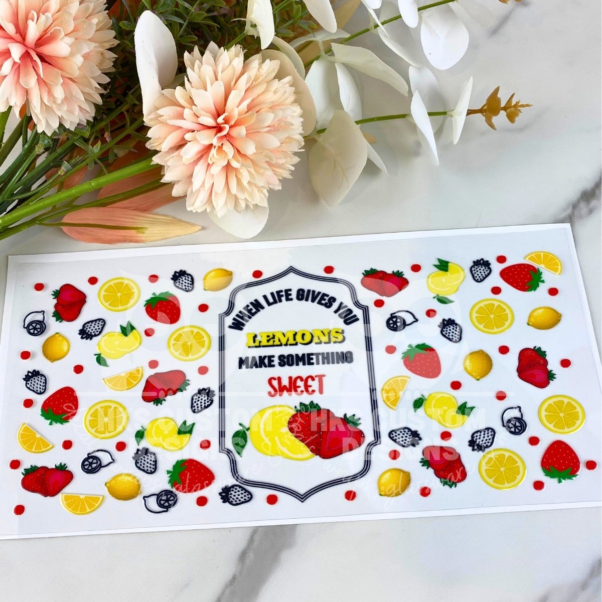 When Life Gives You Lemons2 | 16 oz UV DTF Wrap