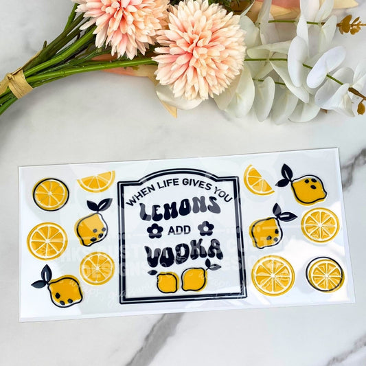 When Life Gives You Lemons | 16 oz UV DTF Wrap