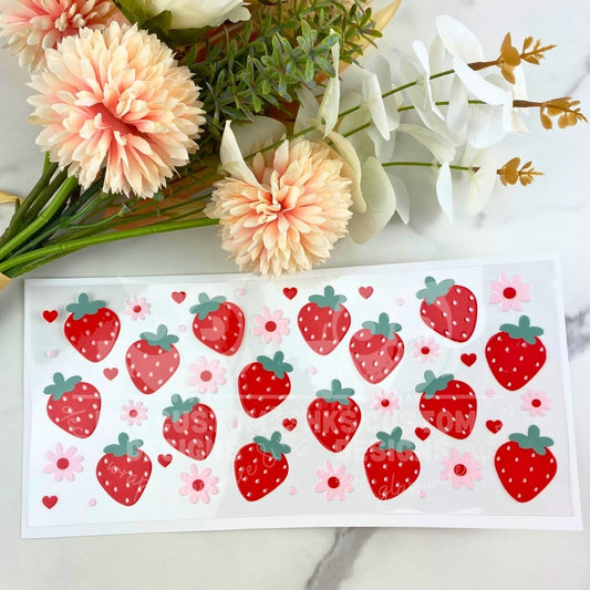 Strawberries1 | 16 oz UV DTF Wrap