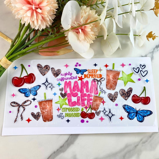 Mama Life | 16 oz UV DTF Wrap