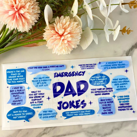 Dad Jokes | 16 oz UV DTF Wrap