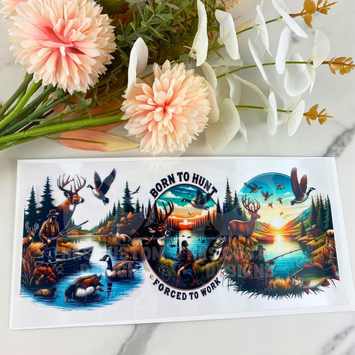 Born to Hunt | 16 oz UV DTF Wrap