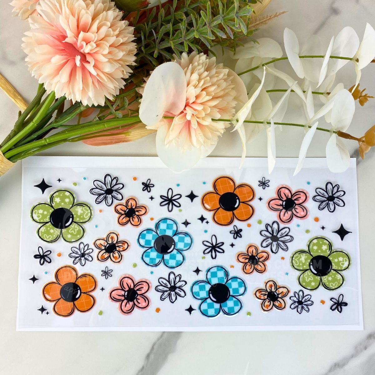 Daisies | 16 oz UV DTF Wrap
