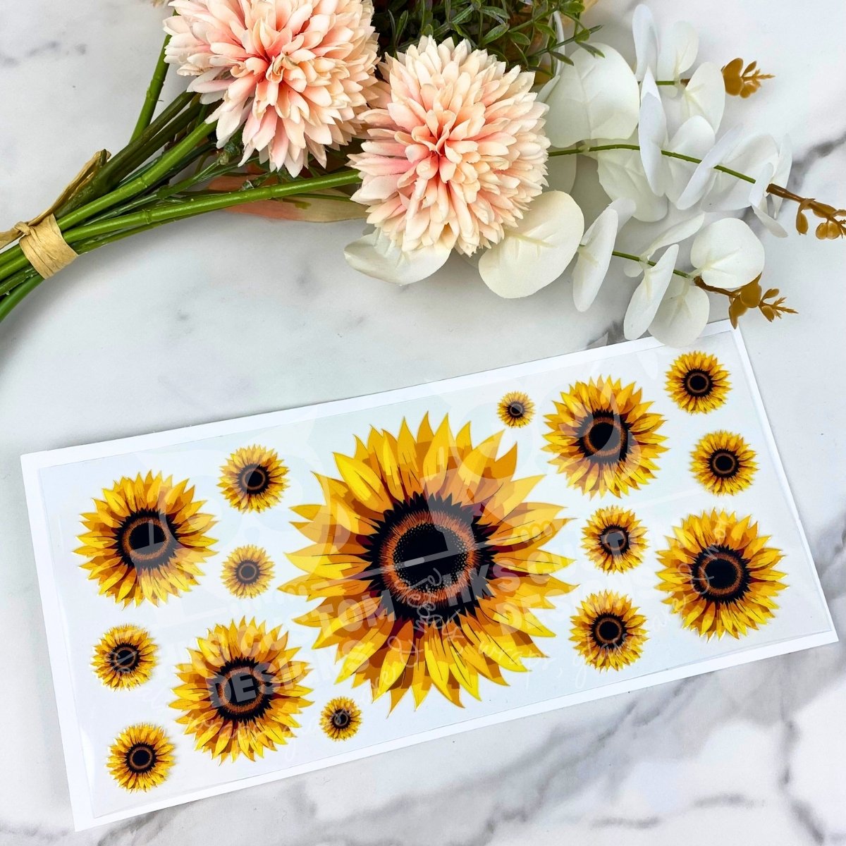 Sunflower | 16 oz UV DTF Wrap
