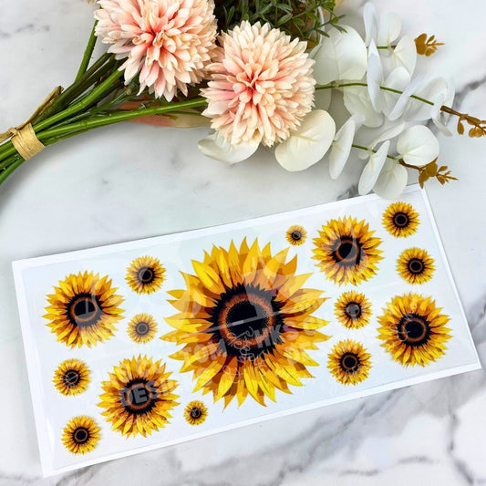 Sunflower | 16 oz UV DTF Wrap
