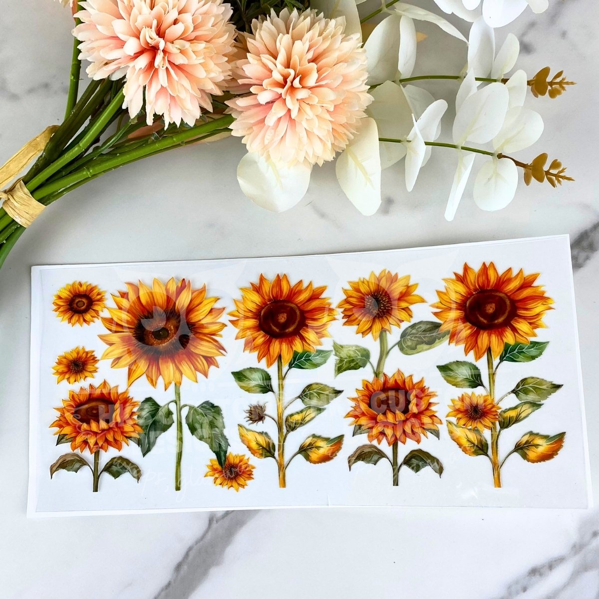 Sunflowers | 16 oz UV DTF Wrap
