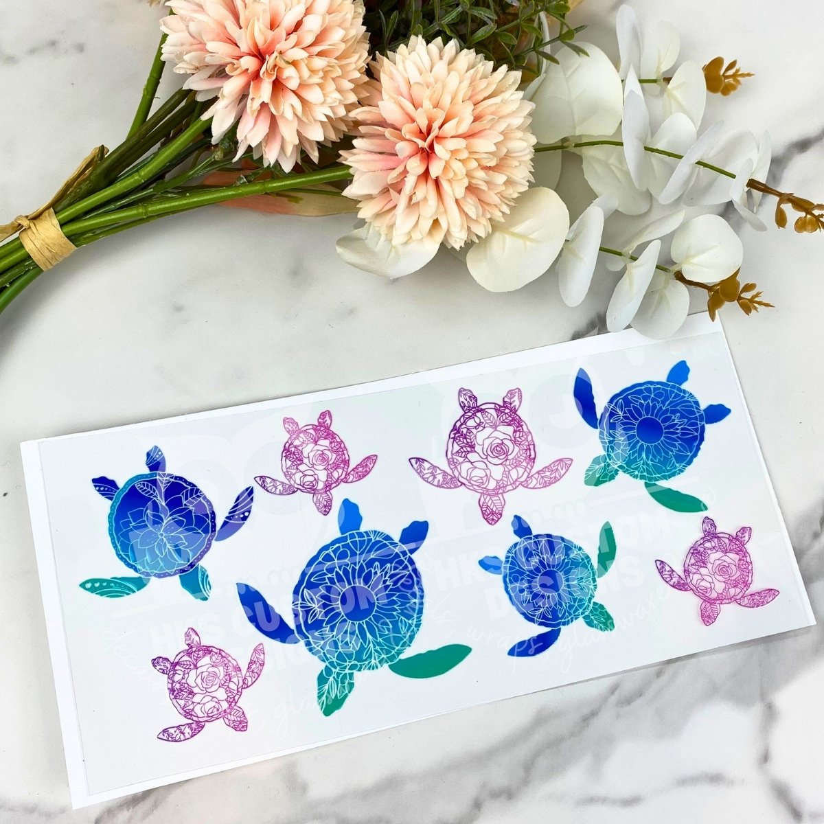 Sea Turtle1 | 16 oz UV DTF Wrap