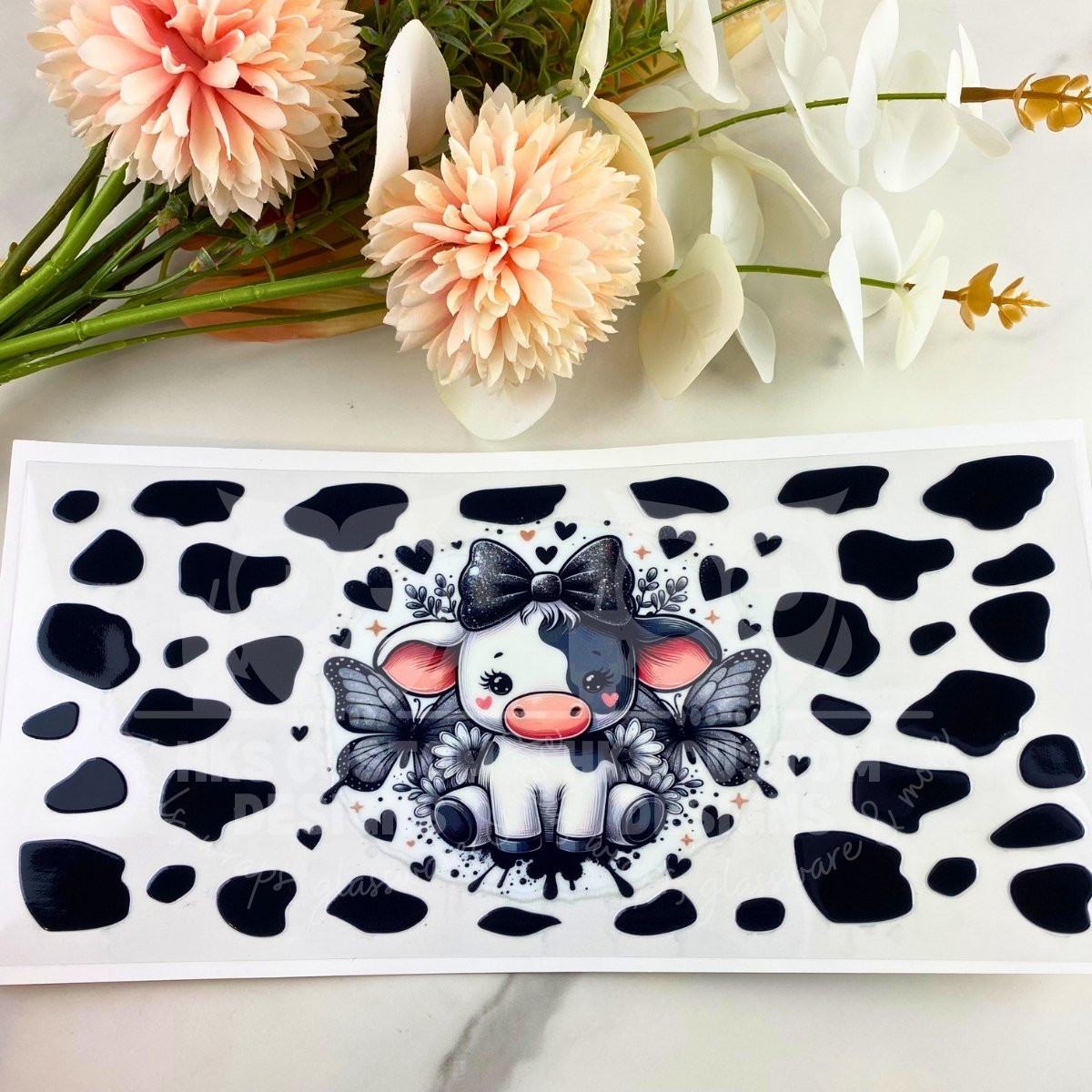 Black Cow | 16 oz UV DTF Wrap