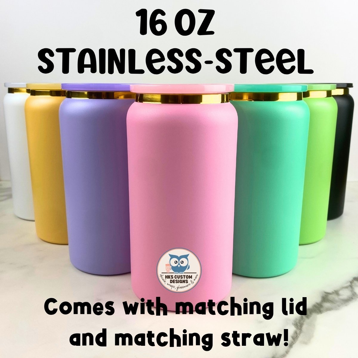 16 oz Stainless Steel
