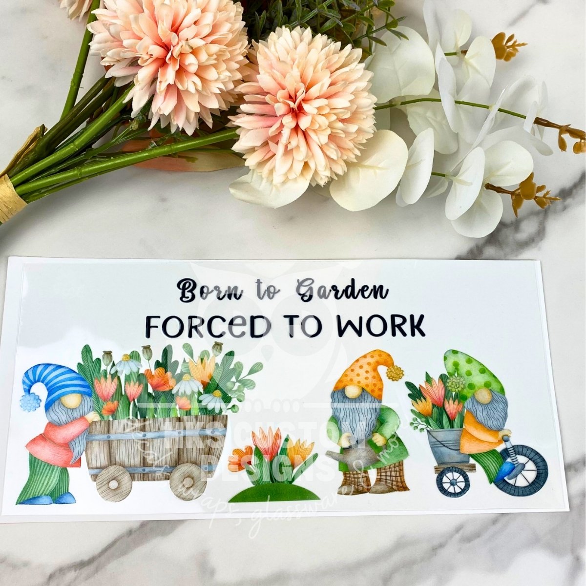 Born to Garden | 16 oz UV DTF Wrap