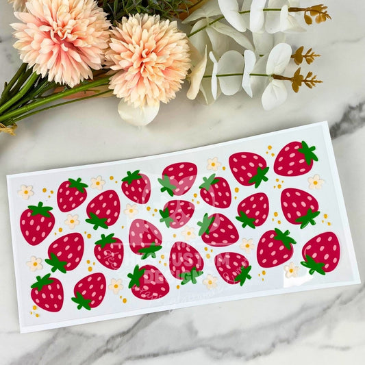 Strawberries2 | 16 oz UV DTF Wrap
