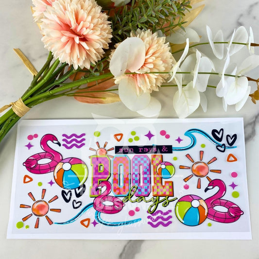 Pool Days | 16 oz UV DTF Wrap