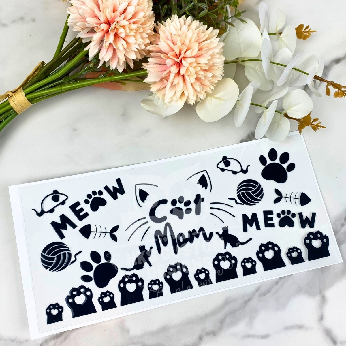 Cat Mom | 16 oz UV DTF Wrap