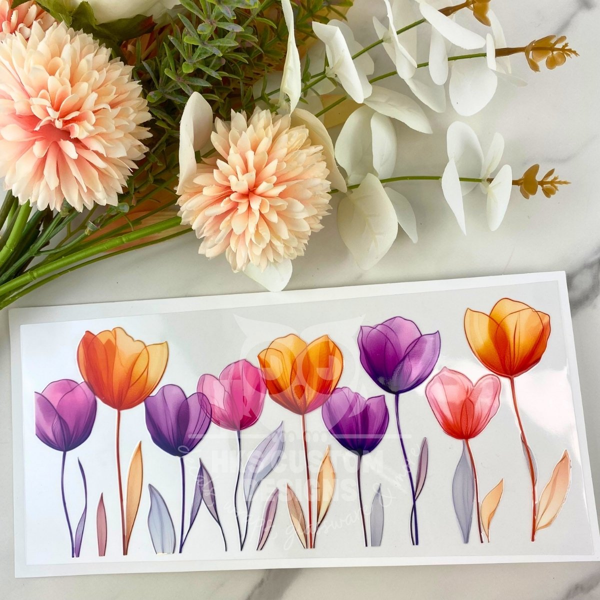Tulips2 | 16 oz UV DTF Wrap