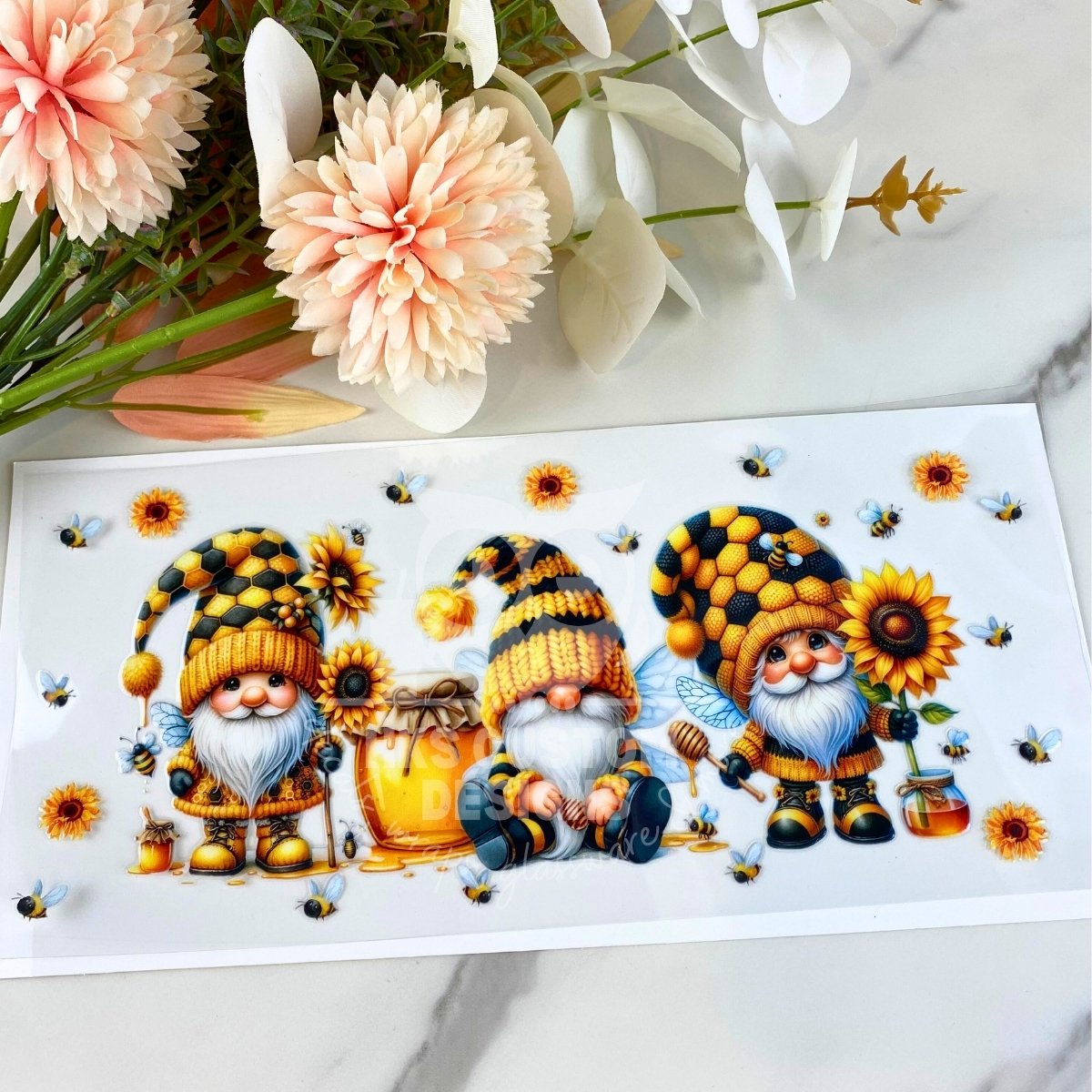 Bee Gnomes2 | 16 oz UV DTF Wrap