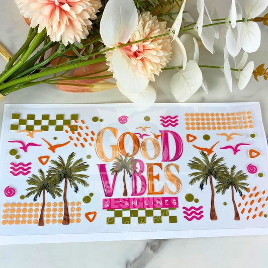 Good Vibes | 16 oz UV DTF Wrap