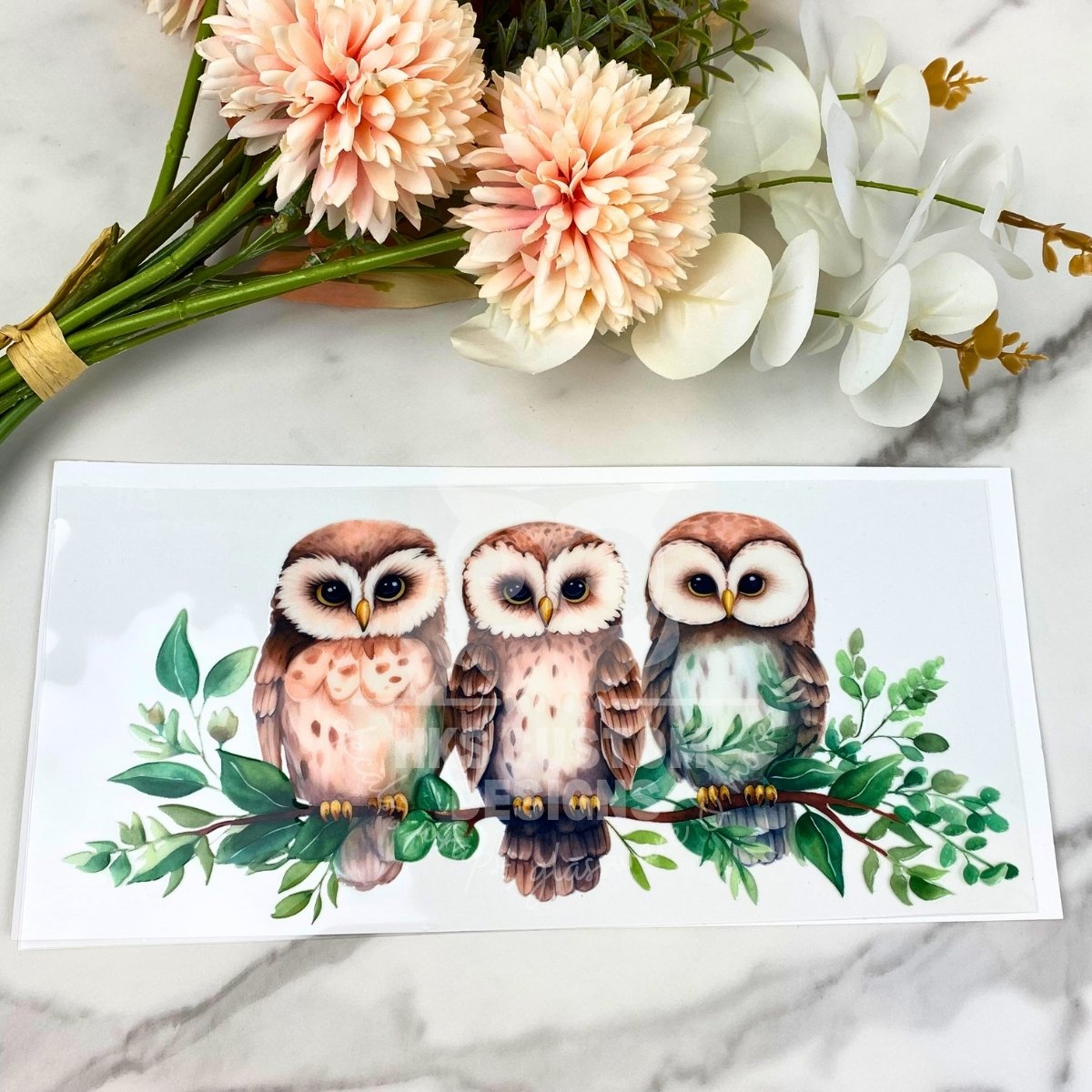 3 Owls | 16 oz UV DTF Wrap